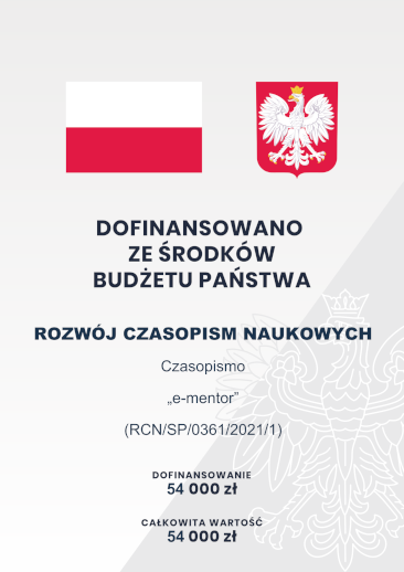 Plakat Dofinansowano ze środków budżetu Państwa